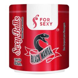 SEXY BALLS BLACK MAMBA FUNCIONAL 03 UNIDADES FOR SEXY.                                                             LIBYSEXSHOP